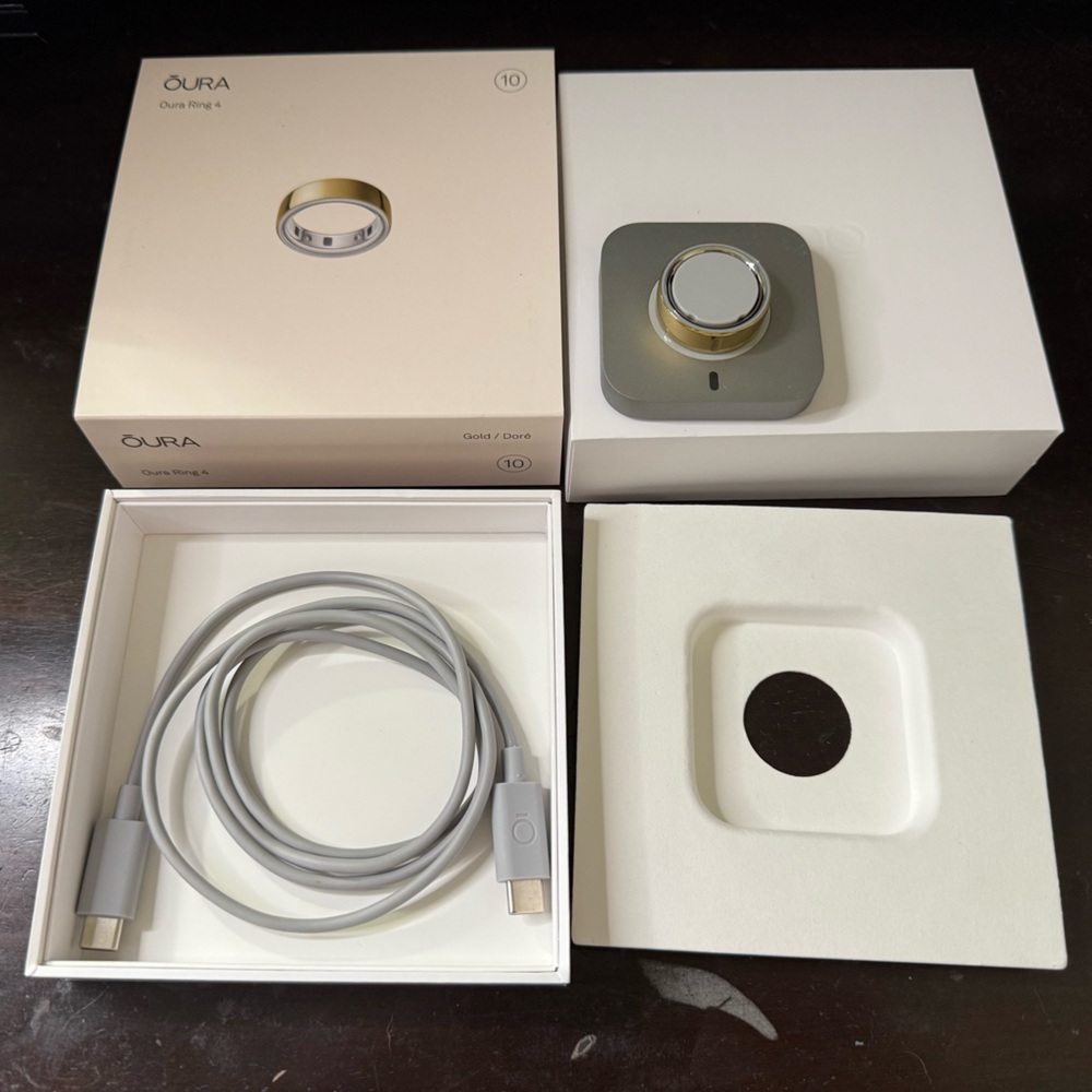 Oura Ring 4 Gold Size 10